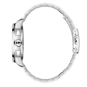 Ρολόι Quantum chronograph με μπλε καντράν και ασημί μπρασελέ