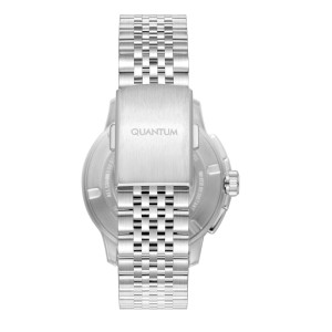 Ρολόι Quantum chronograph με μπλε καντράν και ασημί μπρασελέ